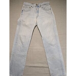 Vintage Levis 505 Light Wash Straight Leg Jeans Made in USA W31 L30 Light Blue